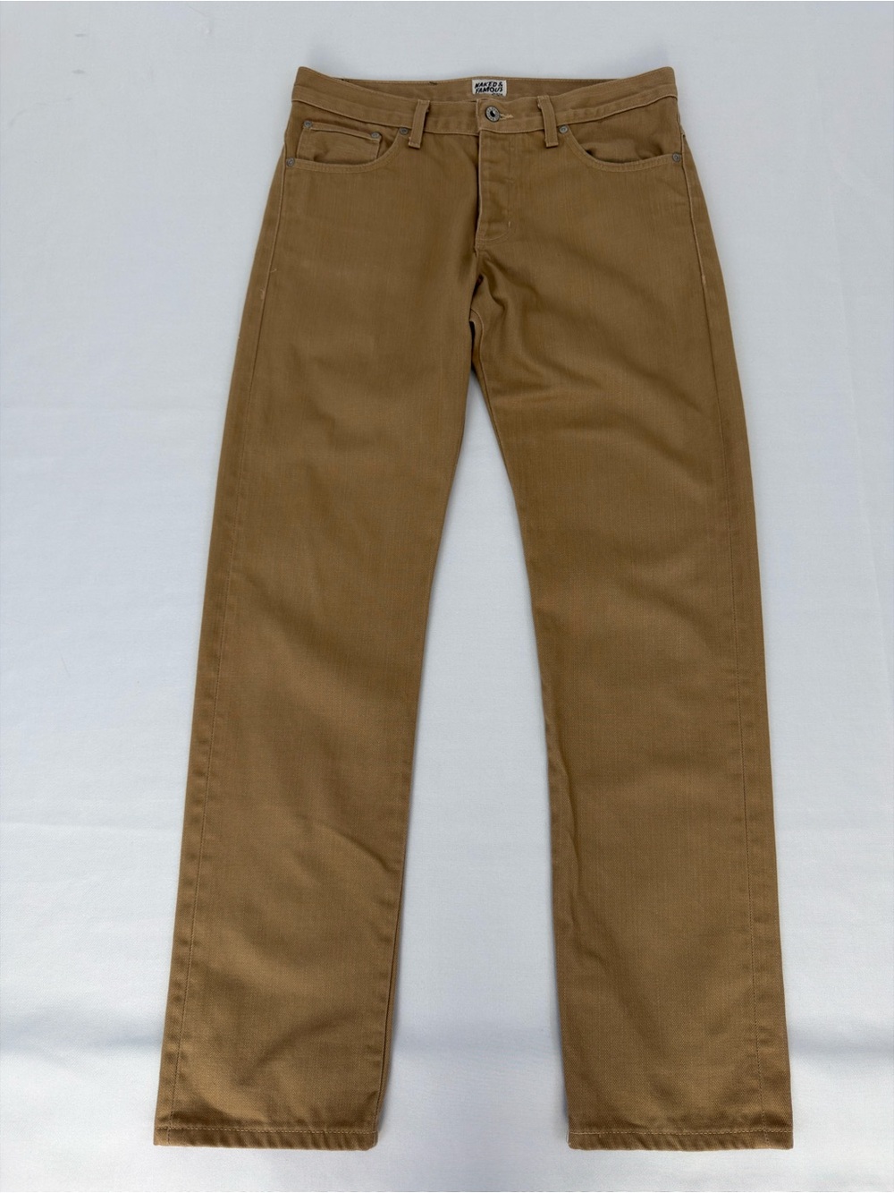 Naked & Famous SlimGuy Selvedge Chino Pants Size 33 Made in Canada